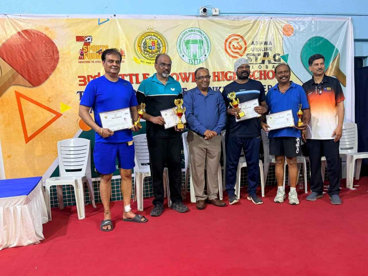 LITTLE FLOWER HIGH SCHOOL TELANGANA STATE RANKING VETERANS TABLE TENNIS TOURNAMENT 2026
