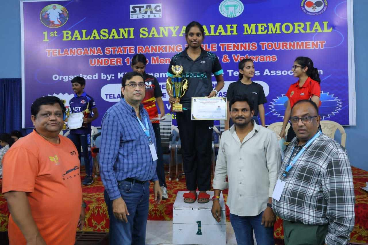 1st BALASANI SANYASAIAH MEMORIAL TELANGANA STATE RANKING TABLE TENNIS TOURNAMENT - 2025