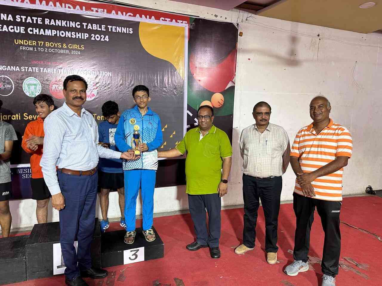 Telangana State Ranking Table Tennis League Championship 2024 Under 17 Boys & Girls