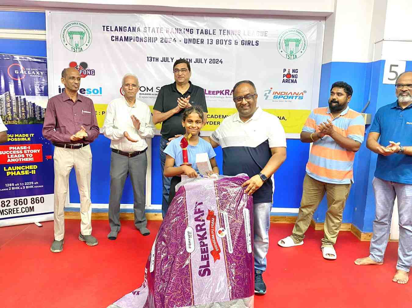 Telangana State Ranking Table tennis League Championship 2024 - Under 13 Boys & Girls