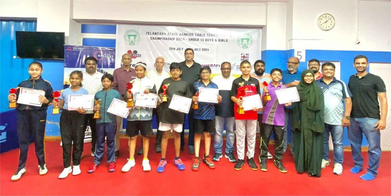 Telangana State Ranking Table tennis League Championship 2024 - Under 13 Boys & Girls