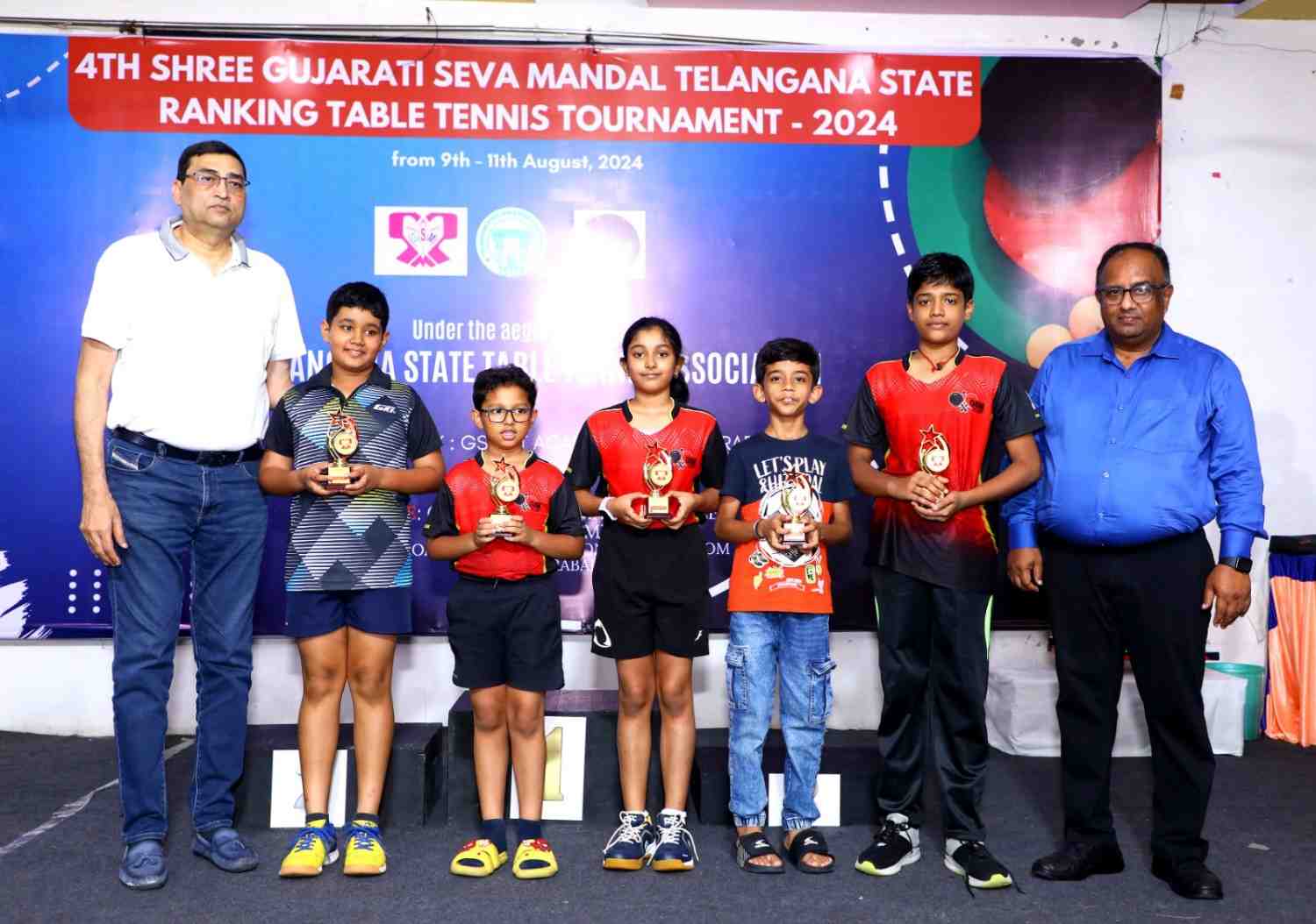 4th SHREE GUJARATI SEVA MANDAL TELANGANA STATE RANKING TABLE TENNIS TOURNAMENT - 2024