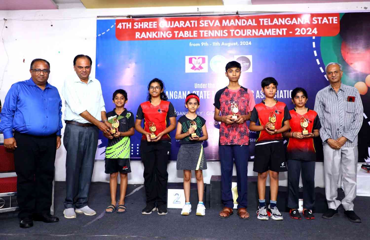 4th SHREE GUJARATI SEVA MANDAL TELANGANA STATE RANKING TABLE TENNIS TOURNAMENT - 2024